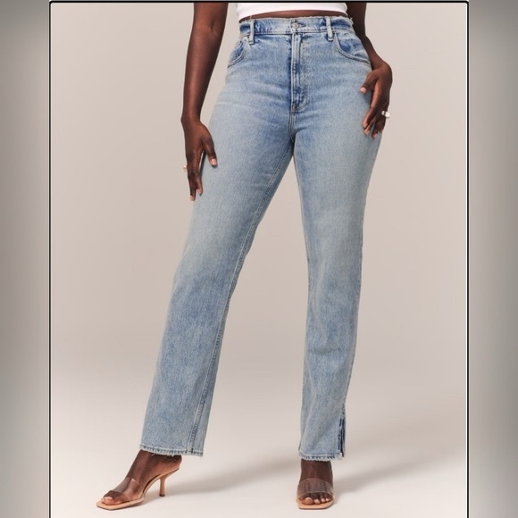 Abercrombie Fitch Curve Love The 90s Straight Ultra High Rise size 274 - Picture 1 of 7